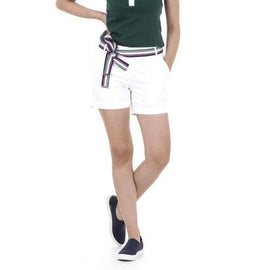 White 44 EUR - 8 US Fred Perry Womens Shorts 31502529 9100