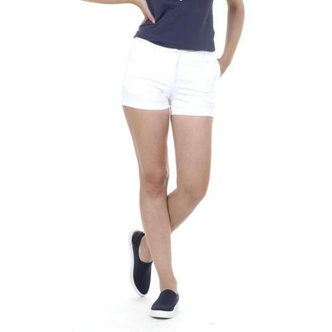 White 44 EUR - 8 US Fred Perry Womens Shorts 31512075 9100