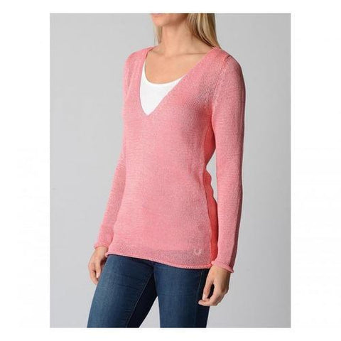 Pink S Fred Perry Womens Sweater 31412282 9177