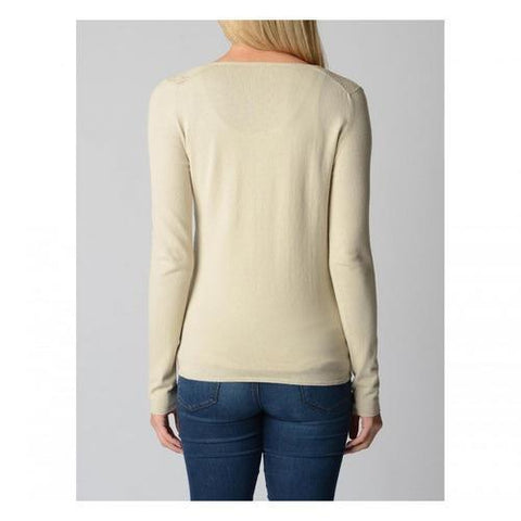 Beige L Fred Perry Womens Sweater 31420013 7001