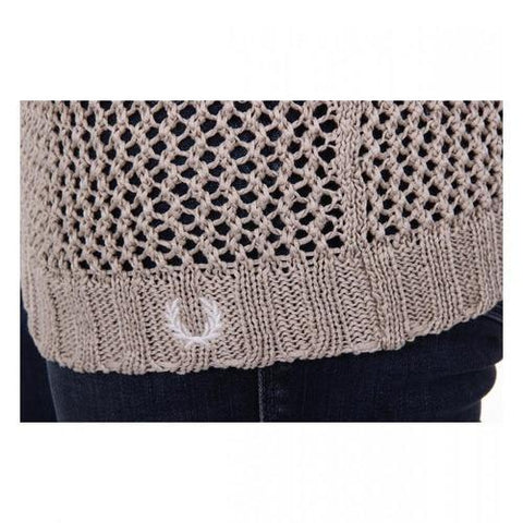 Brown L Fred Perry Womens Sweater 31412280 7071
