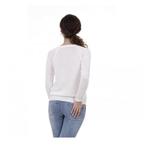 White S Fred Perry Womens Sweater 31472002 0199