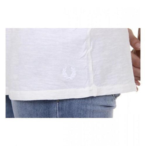White L Fred Perry Womens T-Shirt 31052007 0881