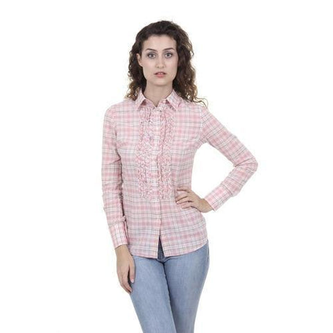 Checked L Fred Perry Womens Shirt 31213141 0031