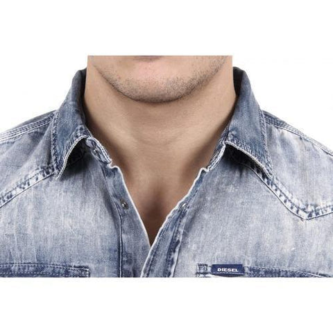 Denim M Diesel Mens Shirt 00SD24 0664A 01