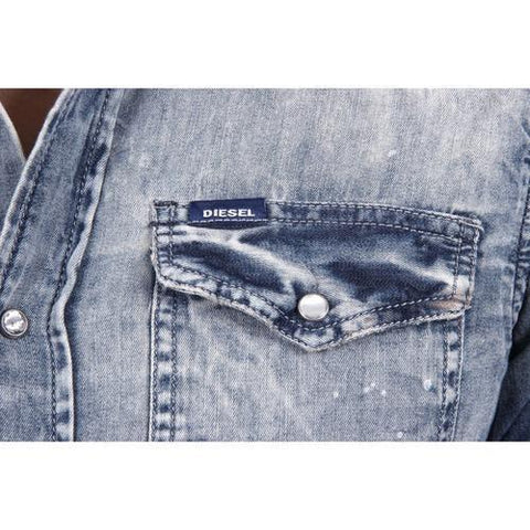 Denim M Diesel Mens Shirt 00SD24 0664A 01