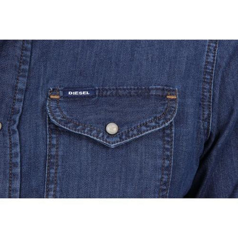 Denim S Diesel Mens Shirt 00SD24 0CAKS 01