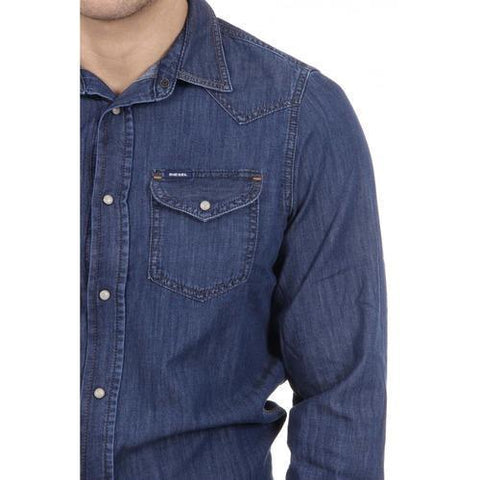 Denim M Diesel Mens Shirt 00SD24 0CAKS 01