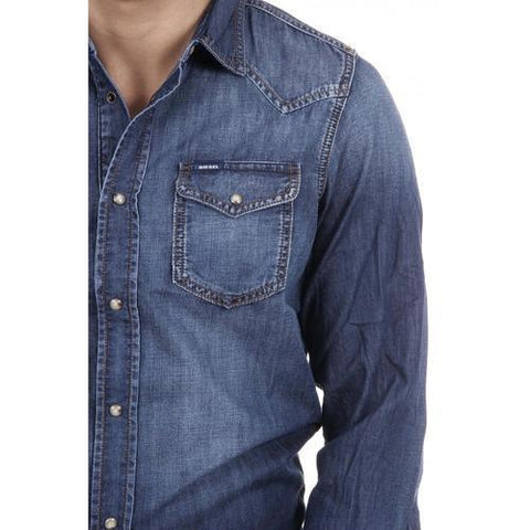 Denim S Diesel Mens Shirt 00SD24 0GAEZ 01