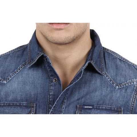 Denim S Diesel Mens Shirt 00SD24 0GAEZ 01