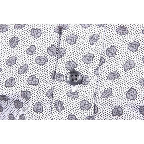 White XS Diesel Mens Shirt 00SGAH 0PAGQ 100
