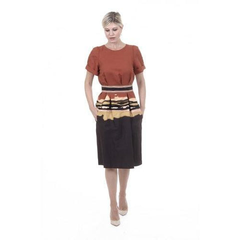 Multicolor 40 EUR - 4 US Bottega Veneta Womens Dress 365126 VZDE3 8383