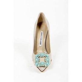 Beige 38.5 EUR - 8.5 US Manolo Blahnik Womens Pump GIBI TU ALASKA 082