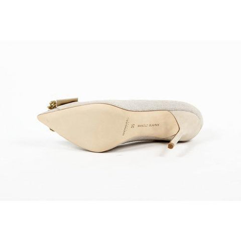 Beige 38.5 EUR - 8.5 US Manolo Blahnik Womens Pump GIBI TU ALASKA 082