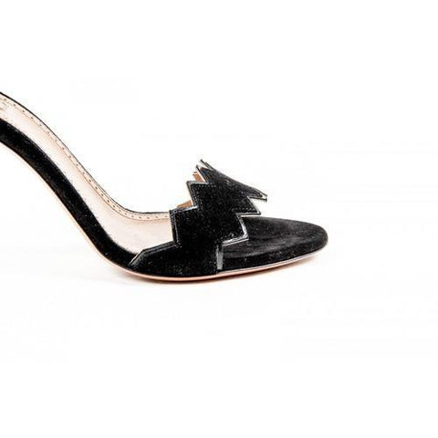 Black 37.5 EUR - 7.5 US Alaia Womens Ankle Strap Sandal 6E3X899CH03 C999