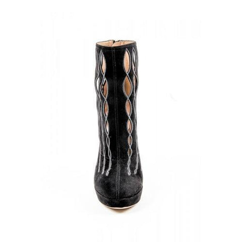 Black 37.5 EUR - 7.5 US Alaia Womens Ankle boot 5W3T501CC03 C999