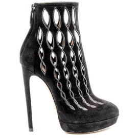 Black 37.5 EUR - 7.5 US Alaia Womens Ankle boot 5W3T501CC03 C999