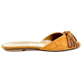 Camel 38 EUR - 8 US Aquazzura Firenze Womens Flat Sandal WILFLAA0 SUE 884