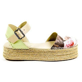 Multicolor 37 EUR - 7 US Carven Womens Espadrille Sandal ESPADRILLE 125 SABLE