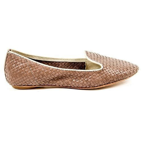 Brown 37 EUR - 7 US Dragon Diffusion Womens Ballerina SLIPPER BROWN ANT WHITE