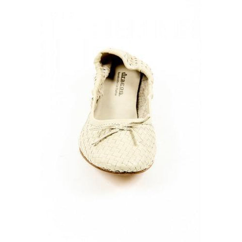 Beige 36 EUR - 6 US Dragon Diffusion Womens Ballerina CAPRI ANT WHITE