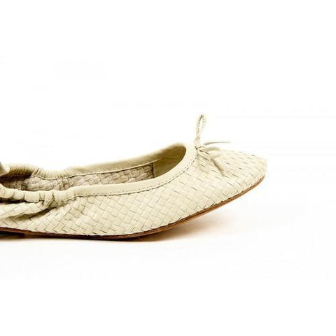 Beige 36 EUR - 6 US Dragon Diffusion Womens Ballerina CAPRI ANT WHITE