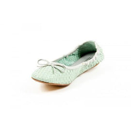Green 36 EUR - 6 US Dragon Diffusion Womens Ballerina CAPRI MET NEPTUNE SILVER