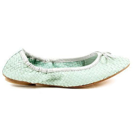 Green 36 EUR - 6 US Dragon Diffusion Womens Ballerina CAPRI MET NEPTUNE SILVER