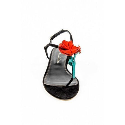 Black 38 EUR - 8 US Oscar de la Renta Womens Slingback Sandal OSTRA S1604422 001