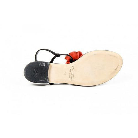 Black 39 EUR - 9 US Oscar de la Renta Womens Slingback Sandal OSTRA S1604422 001