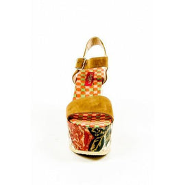 Multicolor 40 EUR - 10 US Lisa Corti Womens Ankle Strap Wedge Sandal W LISA SUEDE CUOIO