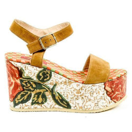 Multicolor 40 EUR - 10 US Lisa Corti Womens Ankle Strap Wedge Sandal W LISA SUEDE CUOIO