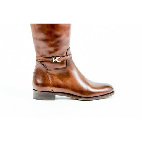 Brown 39 EUR - 9 US Kiton Womens High Boot D34801 4H5103 LUX CAFFE