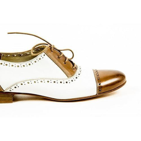 Multicolor 37 EUR - 7 US Kiton Womens Brogue D35803 VINAP CASTANO PRESTIGE BIANCO
