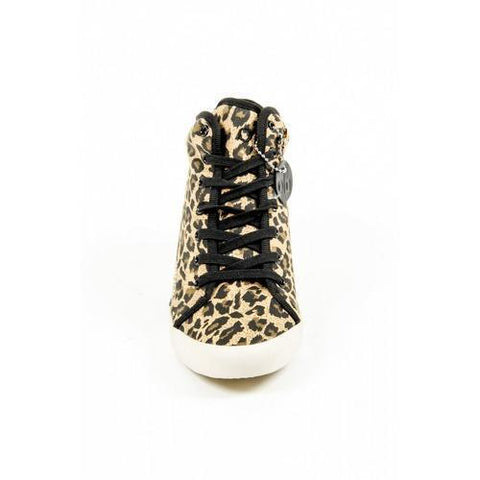 Leopardato 39 EUR - 9 US Olo Womens High Sneaker 28C12 28 ADRIANA CANVAS GOLD PRINTING STUDS