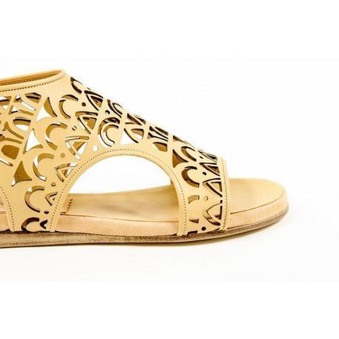 Beige 37 EUR - 7 US Parrice Womens Sandal PS15S1 CREAM