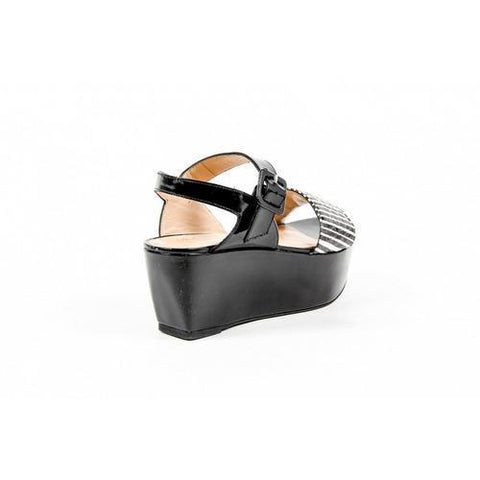 Multicolor 40 EUR - 10 US Robert Clergerie Paris Womens Flatform Sandal FRAKS RAY JAZZ NOIR DBL PDR