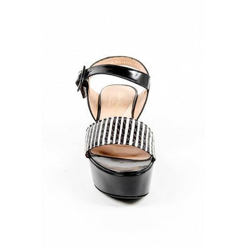 Multicolor 40.5 EUR - 10.5 US Robert Clergerie Paris Womens Flatform Sandal FRAKS RAY JAZZ NOIR DBL PDR