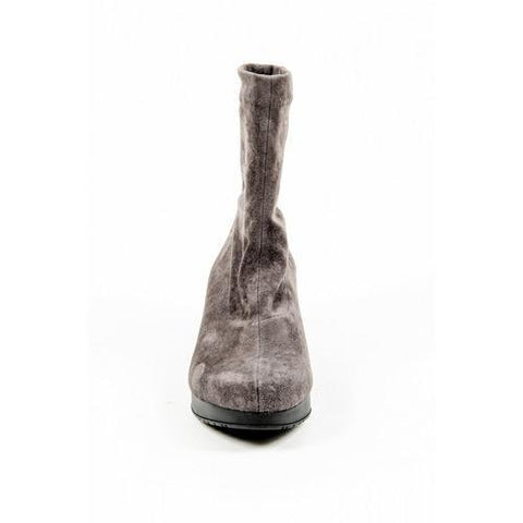 Taupe 37 EUR - 7 US Robert Clergerie Paris Womens Short Boot NERDALJ VELOURS STRETCH ANTHRACITE DBL