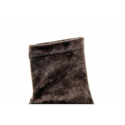 Taupe 37 EUR - 7 US Robert Clergerie Paris Womens Short Boot NERDALJ VELOURS STRETCH ANTHRACITE DBL