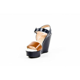 Multicolor 37.5 EUR - 7.5 US Robert Clergerie Paris Womens Ankle Strap Wedge Sandal BIMU V L ECUREUIL MARINE DBL PDR