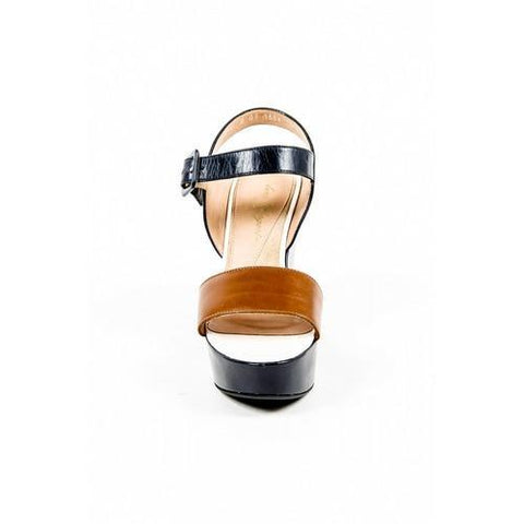 Multicolor 37.5 EUR - 7.5 US Robert Clergerie Paris Womens Ankle Strap Wedge Sandal BIMU V L ECUREUIL MARINE DBL PDR