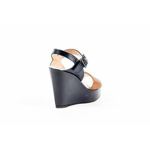Multicolor 37.5 EUR - 7.5 US Robert Clergerie Paris Womens Ankle Strap Wedge Sandal BIMU V L ECUREUIL MARINE DBL PDR
