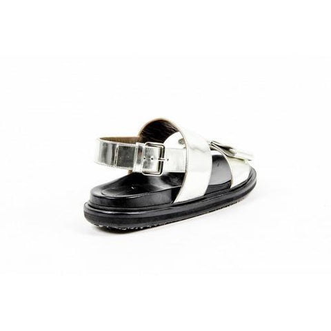 Silver 37 EUR - 7 US Marni Womens Flat Sandal FBMSQ15G01 LV431 00N20 SILVER