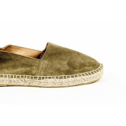 Green 42 EUR - 9 US Sun Z Mens Espadrille PAULO SUEDE OLIVE