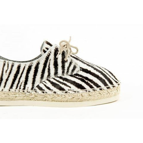 Multicolor 38 EUR - 8 US Sun Z Womens Espadrille CARMEV PONY ZEBRA
