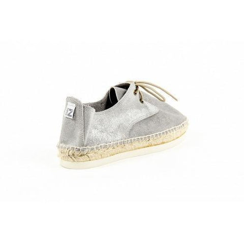 Silver 38 EUR - 8 US Sun Z Womens Espadrille CARMEV NOTU METAL