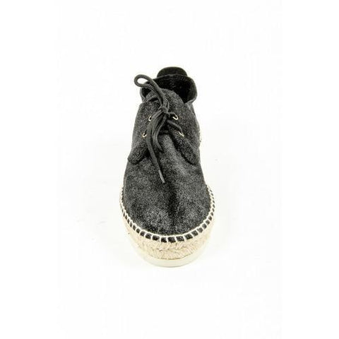 Black 38 EUR - 8 US Sun Z Womens Espadrille CARMEV BLACK METAL