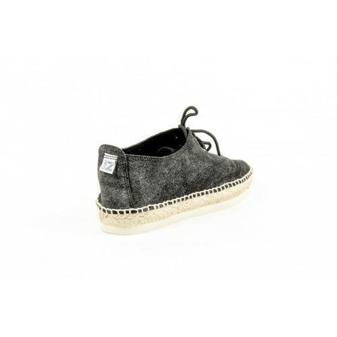 Black 38 EUR - 8 US Sun Z Womens Espadrille CARMEV BLACK METAL