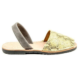 Multicolor 37 EUR - 7 US Del Rio London Womens Flat Sandal SNAKE EFFECT COTTON 14SS10902